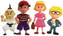 The gang in clay