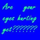 eyes hurting???