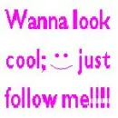wanna look cool