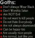 goth rules 