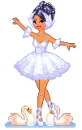 blue ballarina doll