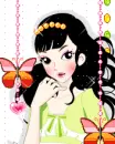 GIRL WITH BUTTERFLY
