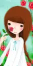 GIRL WITH ROSE