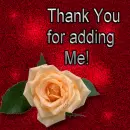 thank you for adding me
