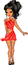 red dress doll