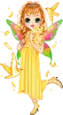 yellow dress doll