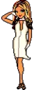 white dress doll