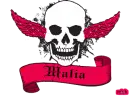 malia red skull