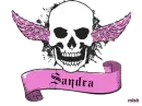 sandra light pink skull