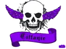 tiffanie purple skull