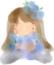 blue girl