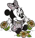 lil minnie with flowers