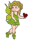 fairy with a heart