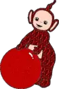 telly tubbies po with ball