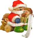hedgehog Santa