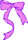Purple Glitter Bow