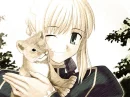 Girl and Lion Cub