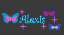 flashing name with butterflies