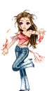 Doll with flames