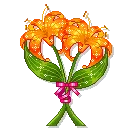 orange flowers