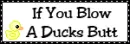 Blow a ducks butt