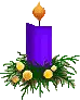 blue candle