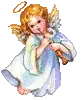 Angel blowing horn