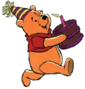 Pooh w/cake
