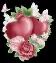 Hearts and roses