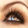 glittery eye