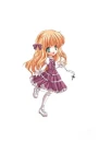kawaii sweet lolita in a purple dress