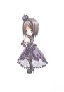 kawaii gothic lolita with a skull