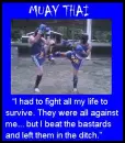 Thai Boxing Quote