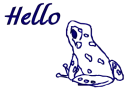 frog hello png