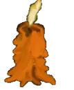 Orange candle