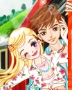 cute lovers on the train