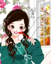 cute girl in her bedroom trying to find inspiration to write a letter