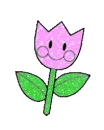 glittery flower