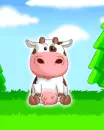 cow with a falling heart