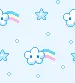 kawaii rainbow background