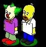 Homer Simpson Krusty Klown Habbo Hotel
