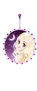 cute girl at night in a medal