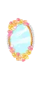cute mirror with roses