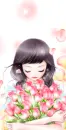 GIRL WITH FLOWERS