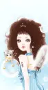 GIRL WITH KITTY