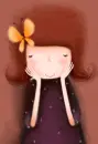 LIL GIRL WITH BUTTERLY ON HAIR