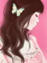 BUTTERLY ON HER HAIR