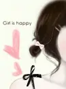 GIRL IS HAPPY