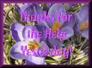 Thank you, Thanks