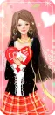 GIRL WITH BIG RED HEART